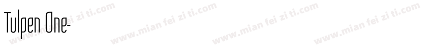 Tulpen One字体转换